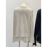 POLO Collar Loose Long-Sleeved Knitted Women 2026 Spring New Lazy Shorts Wear Two-Piece Sets