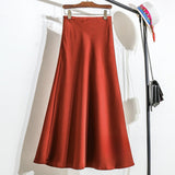 High Waist Thin Long-Skinny Vinegar Silk Slip Skirt 2025 New Bag Of Fish Tail A-Word Dress