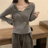 Autumn And Winter New Women's Decoration Body Slim Soft With Knitted Shirt Tide Over The Bottom Sweater Women's Clothing