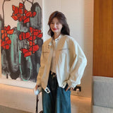 Small Retro Collar Workwear Coat Women 2026 Spring And Autumn New Loose Set Short Casual Jacket