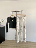 French Temperament Retro Tie-Dye Dress Girl Spring 2025 New High-End Feel-Back Bau-Style A-Word Dress