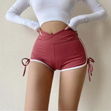 Hottie Style Drawstring Shorts Summer Korean New Fashion High-Waist Pit Slacks Body Elastic Women Hot Pants Tide