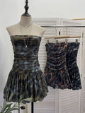 Dizzling Net Yarn With Chest Cushion Anti-Slip Tector-Smeared Thoracic Dress Holiday Small Tart Tart Skirt 15999