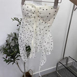 Real Shooting Lace Lace Bocardia Waistcoat Sexy With Chest Pad Irregular Ribbon Hanging Neck Sling Suit 935