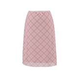 Yunnan Seaside Holiday Tight Waist Net Yarn Small Powder Skirt Summer Thailand Pure Wind High Waist Wave Half-Body Short Skirt