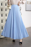 The Long Dress Dress Of The Bowed Dress Woman 2025 Early Spring New High-Waisted Pendant Big Swing Dress Spring And Autumn Color Skirt