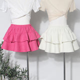 Real Shooting Long-Term Plus Single Coarse Flowers, Cake Skirt A Fluffy Half Skirt Girl Tight Waist Anti-Walking Short Skirt 1111