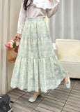 Trickflower Embroidery Half Dress Woman Summer 2026 New High-Rise Thin-Skinny Feeling A-Word Large Swing Umbrella Skirt Skirt