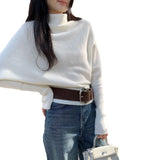 Unique Special Pile Of Long-Sleeved Knitted Shirt Women's Autumn And Winter 2025 New Can Wear Inside And Outside Wearing A White Jacket Sweater