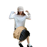 Lazy Holiday Style Light And Thin Light Transparent Sun Knitted Jersey Women's 2026 New Super Beautiful Loose Top