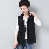 Ma Jia Women's Spring And Autumn Short Outer Vest 2025 New Large-Size Middle-Of-A-Year-Need Mother Leisurely Loose Horse Clip Shoulder Tide