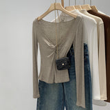 2026 Spring Festival Lysier Tian Silk Wool High-End Kinesi V Collared Women's Autumn And Winter Commuter Tops