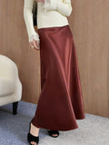 Autumn And Winter Thickened State Slid Fishtail Dress Mid-Length 2025 New High-Waist A-Word Half-Body Skirt