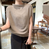 Commuting Bat Sleeve Shawl Wool Knitwear Women's Commuting Summer New Loose Lazy Wind Temperament Cloak