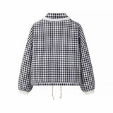 Autumn 2025 New Women's Fashion Casual Lattice Love Lace Side Decoration Cotton Coat