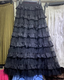 French Gentle Wind Mesh Dress Women's Autumn And Winter New Sweet High-Rise Layer Cake Skirt Temperament Shalin Skirt
