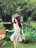 Sea Island Holiday Wearing Sanya Travel Summer Birthday Dress Printed Dress Design Sweet Dress Woman