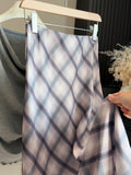 Acetate Faucate Lattice Half Skirt Girl Spring Summer New Temperament Slim High Waist Hanging Feeling A Word Fishtail Skirt