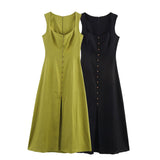 BSK&TRAF Women's Summer 2025 New Slimming Dim Dress 6962030