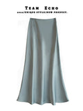 High Waist Thin Long-Skinny Vinegar Slip Half-Dress Skirt 2025 New Bag Of Hip Fish