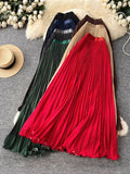 Wave Hem Wave Point Hundred Fold Skirt Half Skirt Women 2026 Spring New Tight Waist A Word Long Fishtail Skirt