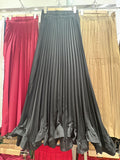 Specially For Women's Clothing New Temperament With Heavy Industry Petals Wood Ear 100 Folded Skirt