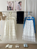 French Sweet Mesh Lace Splicing Layer Cake Half-Dress Girl Spring And Summer Shicrist Gentle Super Fairy A Word Dress