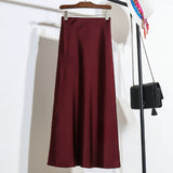 High Waist Thin Long-Skinny Vinegar Silk Slip Skirt 2025 New Bag Of Fish Tail A-Word Dress