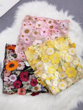 Net Yarn Heavy Industry Three-Dimensional Flower Skirt Fashion Personality A-Shaped Skirt