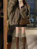 Designing A Winter Coat With A Velvet Pie To Overcome The 2025 New Mountain Carved Cotton Suit Female Retro Double-Sided Cotton Clothes