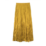 Long-Long Crumbilled Skirt Women's Dance Dress Korean High Temperature Folding Folded Skirt Flowing Folding Skirt