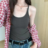 Slinged Waistcoat Girl Slime Skinning Skin Summer New Hottie Wearing Beautiful Back Sleeveless Top