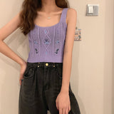 Shangya Hottie Sling Vest Women In The Summer With A Design Sense Of The Bottom Of The Knitting Short Coat Outside Tideins