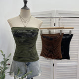 Real Shot A Word On The Shoulder Of The Woman With Chest Pad Anti-Skid Bar Camouflage Print Cut Net Yarn Tector Vest Sling Belt 1318