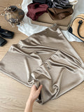 2025 New Half-Body Skirt Acetate Vertic Acid Faeminous Fishtail Dress Female Famous Style Temperament Niche Thin Bag Hip Half Skirt