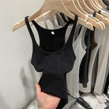 Spice Girls Knitted Sling Vest Women In Spring And Summer 2025 New Slim Slim Short Outer Wear Sleeveless Small Top