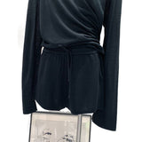 POLO Collar Loose Long-Sleeved Knitted Women 2026 Spring New Lazy Shorts Wear Two-Piece Sets
