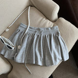 Black Short Skirt Ballet Style 2025 Summer New Women's A Skirt Skirt High-Waisted Skirt Skirt Skirt Tide