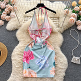 Dopamine Pure Hottie Thai Sling Dress Women's Autumn Belt And Dew Design Beautiful Bagbum Dress