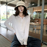 Korean Loose Sunscreen T-Shirt Long-Sleeved T-Shirt Women Wear Thin Loose Air Conditioning Shirts In The Spring And Summer Of 2026