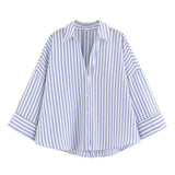 Spring 2025 New Long Fashion Loose Casual Design Small Shirt Top 2340939