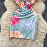 Dopamine Pure Hottie Thai Sling Dress Women's Autumn Belt And Dew Design Beautiful Bagbum Dress
