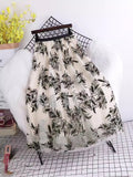 Leaf Embroidery Half-Dress Autumn And Winter Girl 2025 New Korean Version Of Fashion Hanging Mesh A-Word Swing Long Skirt