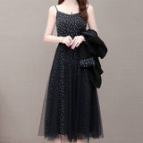 2025 New Spring And Autumn Atmosphere Mid-Year Mother Early Autumn Small Aroma Style Two-Set Dress Long-Sleeved Temperament Code