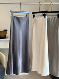 Autumn And Winter Thickened State Slid Fishtail Dress Mid-Length 2025 New High-Waist A-Word Half-Body Skirt