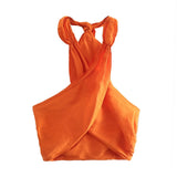 2025 Summer New Women's Neck Neck Neck Linen Shirt Vest Straight Trousers Set