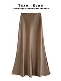 High Waist Thin Long-Skinny Vinegar Slip Half-Dress Skirt 2025 New Bag Of Hip Fish