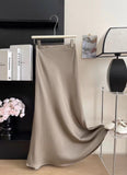 High-Grade High-Rise Thin Long-Skinny Vinegar Silk Silk Skirt 24 Summer New Bag Fishtail A-Word Dress