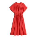 Spring 2025 New Women's Design Sense Of Niche Slim Slim Leisure Dress 2965260