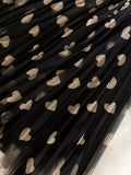 Early Spring Net Yarn Dress Love Print Fairy Dress Casual Hundred Fold Skirt Skirt Large Skirt A Skirt Long